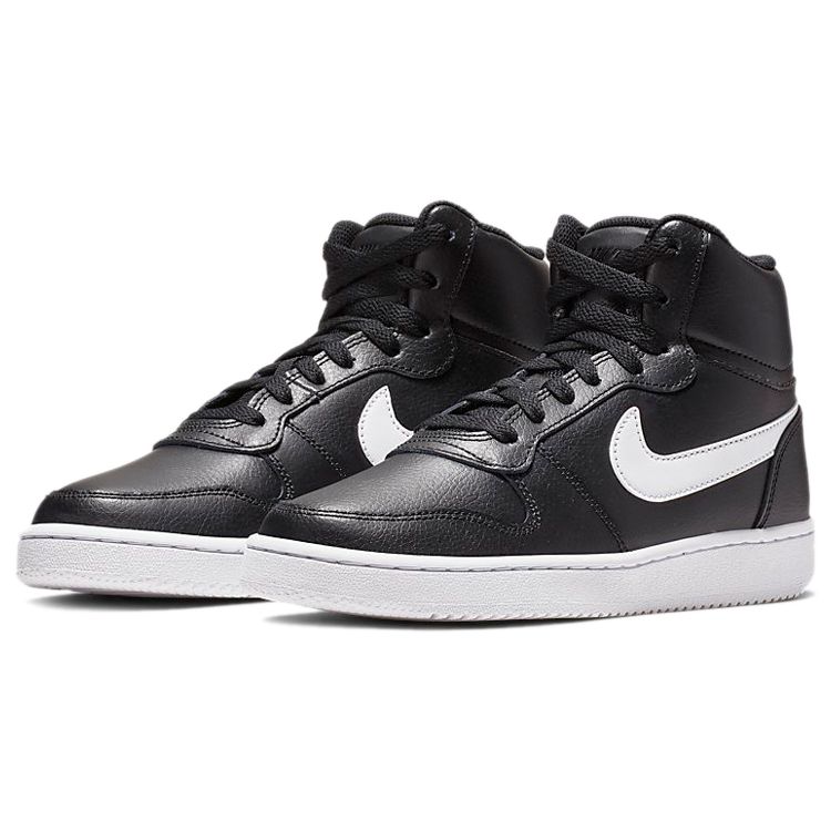Nike Ebernon Mid Black White Women Sneakers AQ1778-001