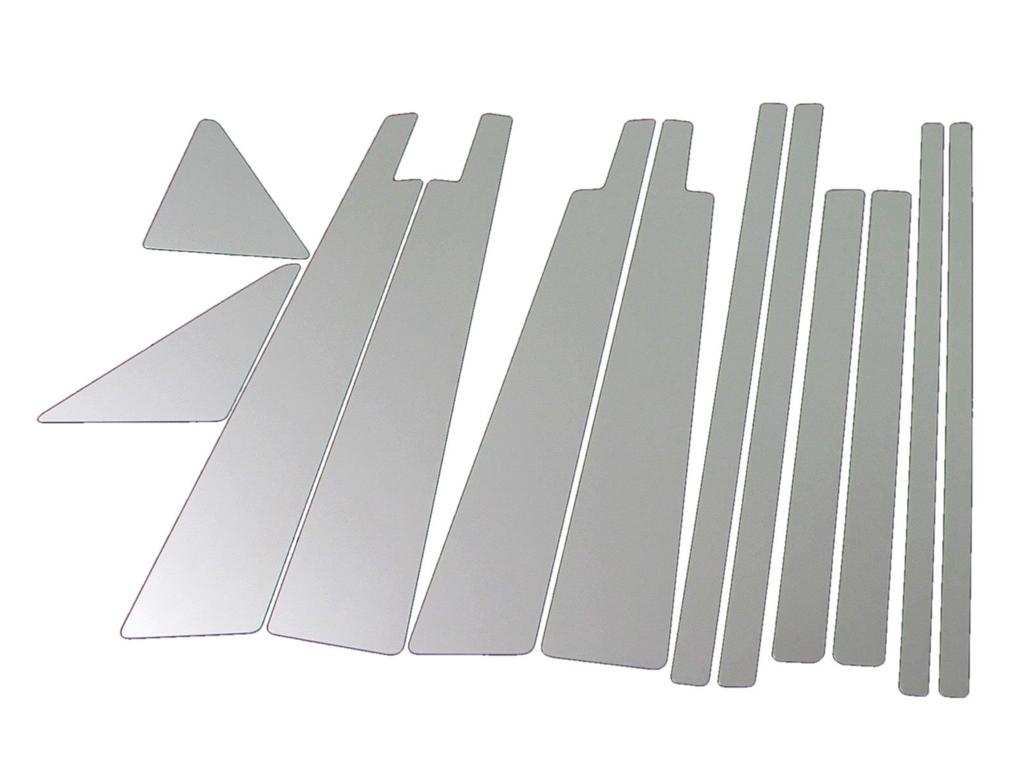 BRIGHTZ Stainless Steel Plated Pillar Panels for Land Cruiser 100 Ultra-Mirror (12-Piece Set) (HDJ101K, UZJ100W, HDJ, UZJ, HDJ101, UZJ100, J100, J101)