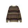 Nike Swoosh Fair Isle Life Loose Fit Crewneck Casual Sweater Men Sweater Olive FZ0126-276