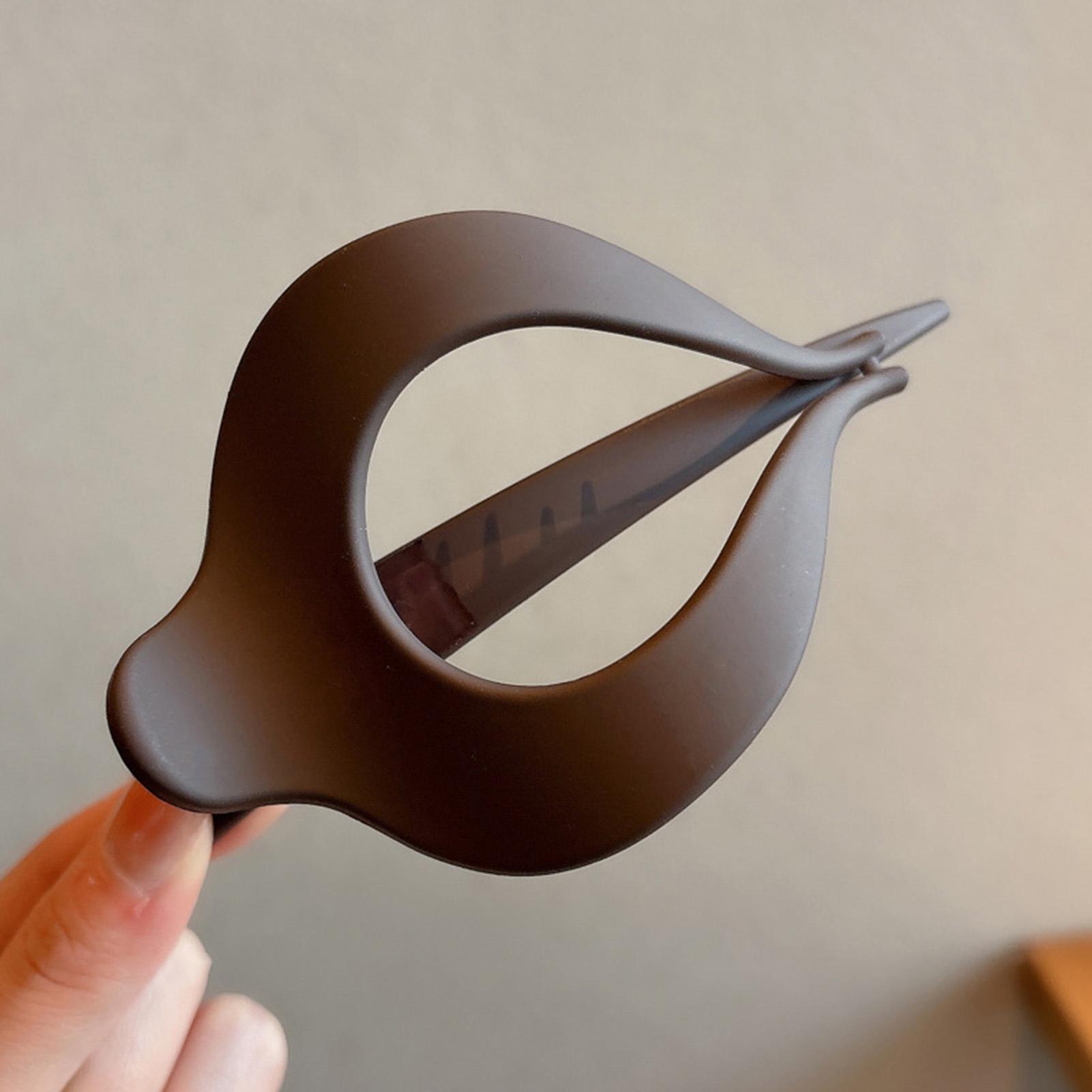 

Трендовая матовая заколка-уточка для волос для женщин 13 см большая, ленивый стиль, краб для волос, лето, для улицы, пучок, аксессуары для волос с зажимом-акулой