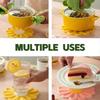 Daisy Flower Shape Cup Coaster Silicone Slip Insulation Pad Cup Mat Hot Drink Holder Mug Stand Home Table Decorations Kitchen Accessory