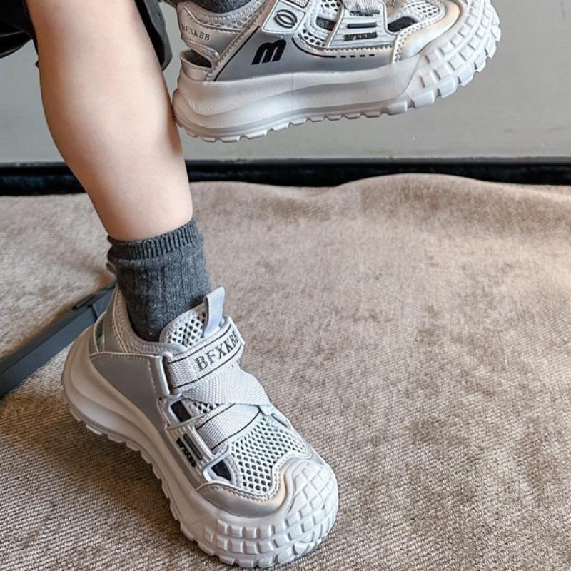 Summer Kids Princess Sneakers Fashion Dad Sandals Girls Mesh Soft Sole Sports Sandals