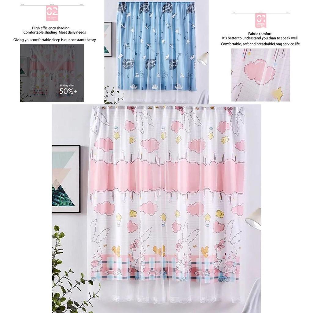 Elegant Velcro Curtain Window Self Adhesive Blackout Drapes For Cozy Bedrooms And Stylish Girls Decor