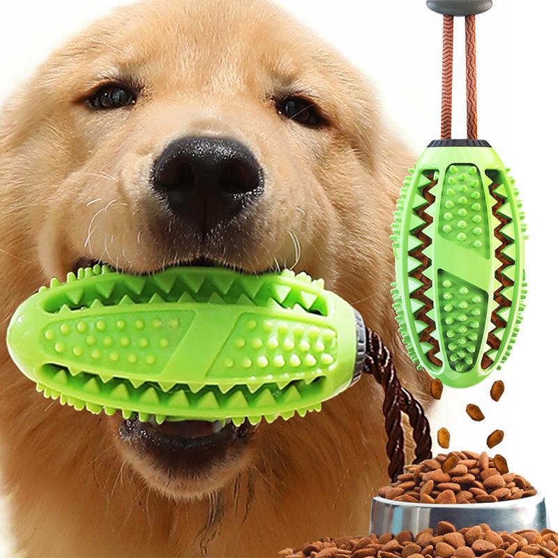 Pet Dog Chew Toys Teeth Cleaning Snack Ball Pet Dog Toy Ball Natural Rubber Super Tough Interactive Bouncy Pets Supplies