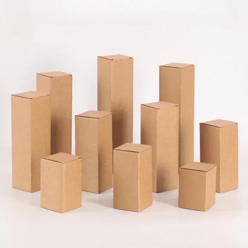 30piece Long Strip Kraft Paper Packing Box 3 Levels Corrugated Paper Hard Carton Rectangle Express Umbrella Glass Pack Socket Bo
