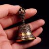 1Pc Brass Handicraft Die-casting Drop Bell Key Car Button Wind Bell Tibetan Bronze Bell Creative Gift Home Decor Accessories