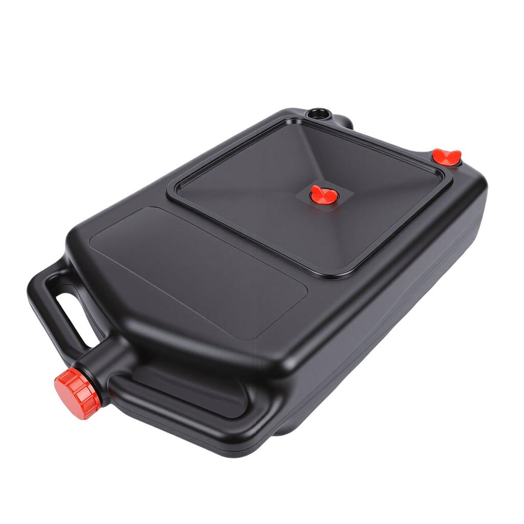 Oil Drain Container 12L Capacity Multifunctional Low Profile Design Automotive Oil Drain Pan with Handle for ATVs