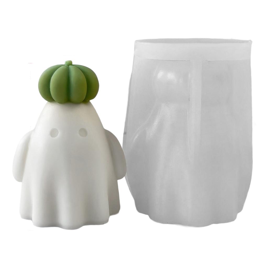 Halloween Ghost Candle Mold for Candle Soap Home Decoration Multipurpose Ghostly Pumpkin Silicone Mould For Epoxy Resin