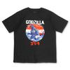 Fineplus Godzilla T-Shirt, Kurzarm, King Ghidorah Posterdruck, Japanisches Muster, Kirschblütendesign, Charakter-Merchandise