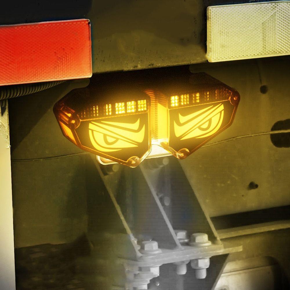 12-24V Truck Taillight Multi-Mode Side Signal Light Creative Safety Warning Lamps Car Decor
