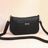 2026 Women's Versatile Plaid Crossbody Moon Bag - Large Capacity, Stylish for Middle-aged