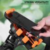 Universal Anti-Shock Motorcycle Phone Mount Vibration Dampening Handlebar Holder for Bicycle GPS Navigation Grip Adjustable