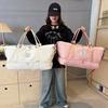 Short-distance Sports Bag Casual Simple Diamond Belt Shoe Storage Handheld Travel Bag Dry Wet Separation Fitness Bag
