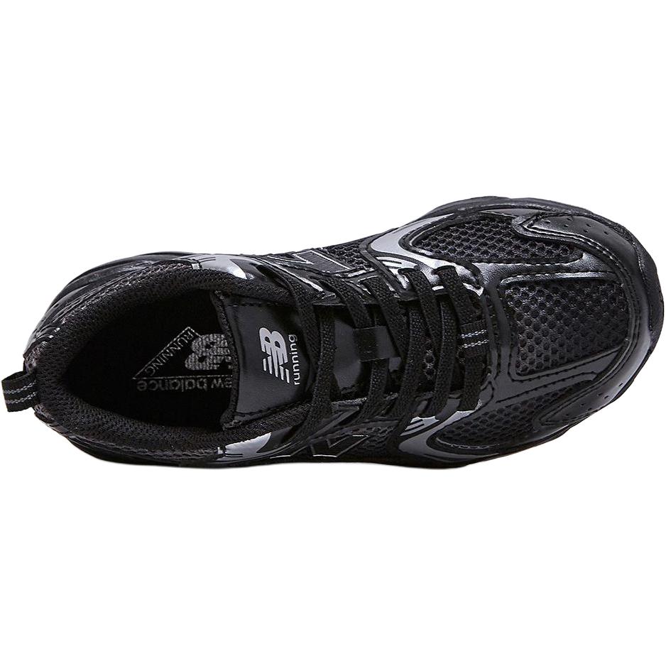 New Balance NB 530 Sentetik Deri Polyester Rahat Moda Kısa Bilekli Çocuk Koşu Ayakkabısı Çocuk Sneaker Siyah PZ530LT