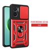 Portable Stand Camera Protect Case for Xiaomi Redmi 10 5G Armor Hybrid Rotating Bracket 360° Redmi10 5g Cover