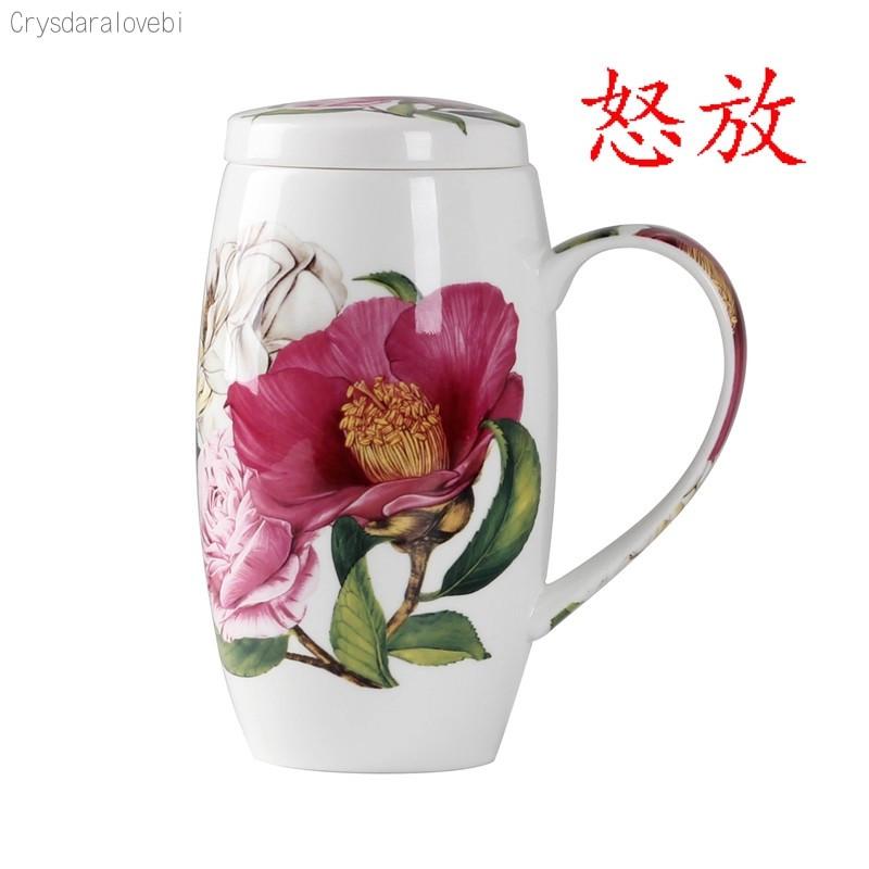700ML, Bone China Big Coffee Mug, Ceramic Tumbler Tea Time, Large Mug Christmas Cup Gift, Porcelain Big Mug, Enamel Cup Taza