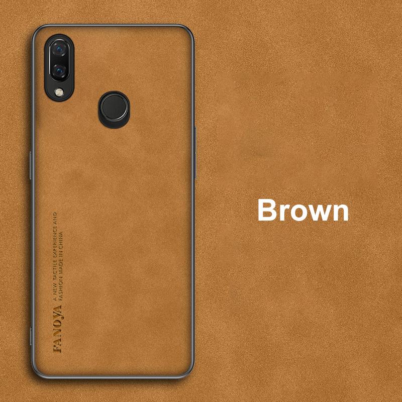 For Redmi Note 7 Case Luxury PU Leather Phone Case For Xiaomi Redmi Note 7 Pro Note7 Back Cover Matte Silicone Full Protection