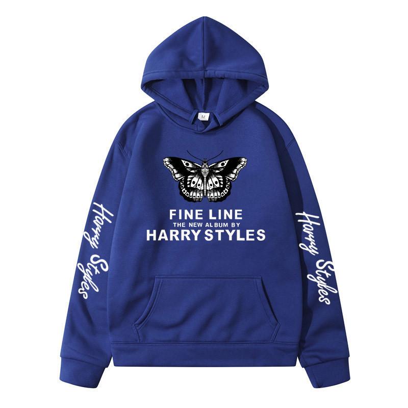 Harry Styles Peripheral Print Fashion Loose Long-Sleeved Pullover Autumn Men'S And Women'S Hooded Sweater