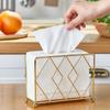 Metal Paper Box Stand Tabletop Modern Napkin Dispenser Paper Napkin Holder for Kitchen Countertops Dining Table Decor