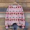 Women'S Christmas Sweater Cute Fun Christmas Sweater Fall And Winter Long Sleeve Knitted Sweater