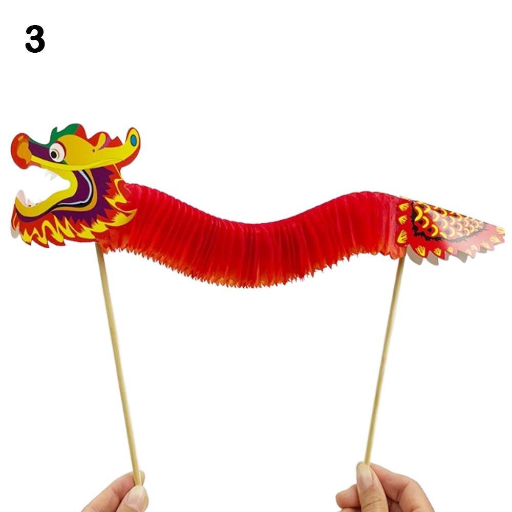 3D Paper Dragon Craft Chinese New Year Chinese Dragon Dance New DIY Dragon Decor