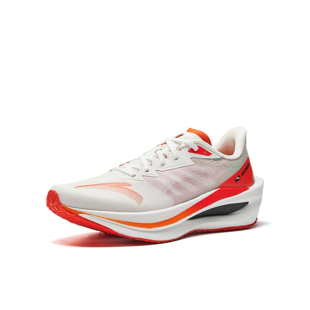Anta Jinfeng 2nd Generation Competition Training Running Shoes Men Running Shoes White Orange Red 912515588-6