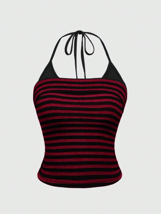 Y2K Spicy Girl Retro Wing Print Lace-up Bandeau Top