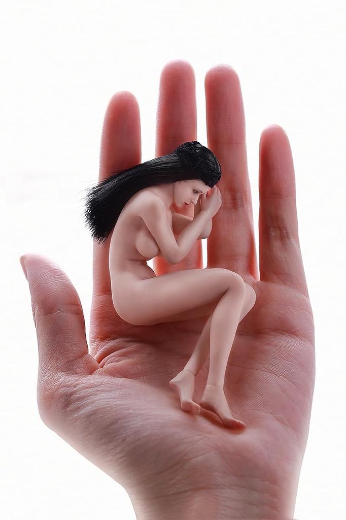 OBEST TBLeague Scale Seamless Figure Body Medium Super Female Girl with White 1/12 (M) Bust, Flexible, Head, PHMB2018-T01 (T01A, Skin)
