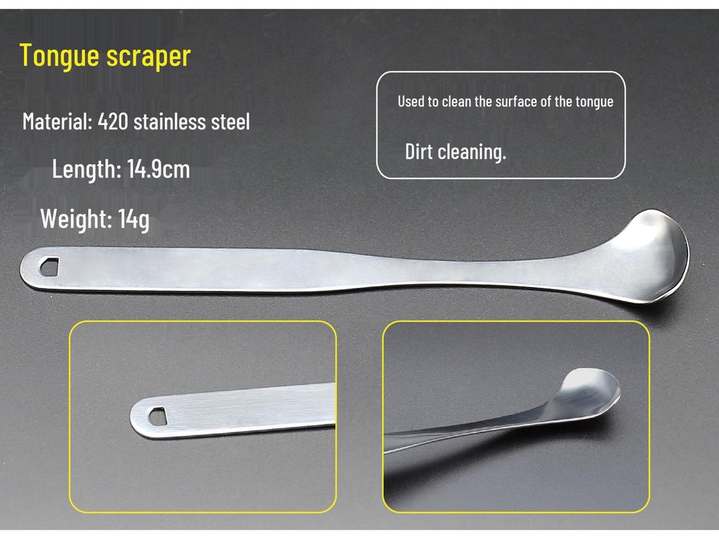 Stainless Steel Dental Tool Set with Tweezers, Mirror, and Probe for Dentists