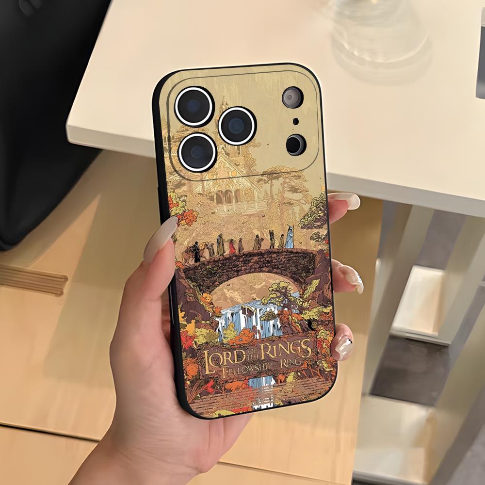 Movie Rings Of The Lords Phone Case For IPhone 17 Air 16 E Pro Max 15 14 13 Mini 12 Pro 11 Max Plus Black Soft Shell