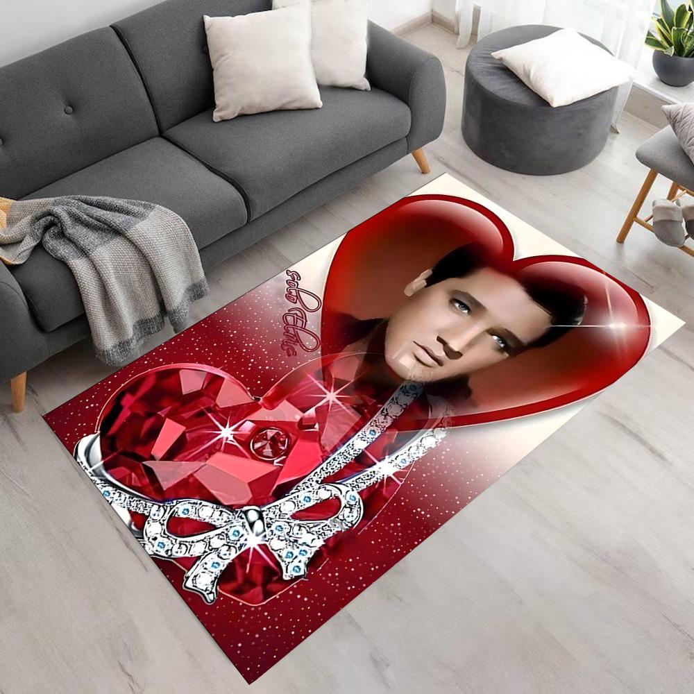 Elvis Presley Carpet Suitable for Dining Room Study Room Bedrooms Game Room Antislip Carpet Anime Office Decor Spiritual Gift