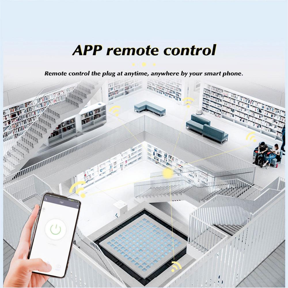 Tuya Smart WiFi Plug 16A/20A - EU Energy Monitoring Power Socket, Works with Alexa Google Home & Smart Life App