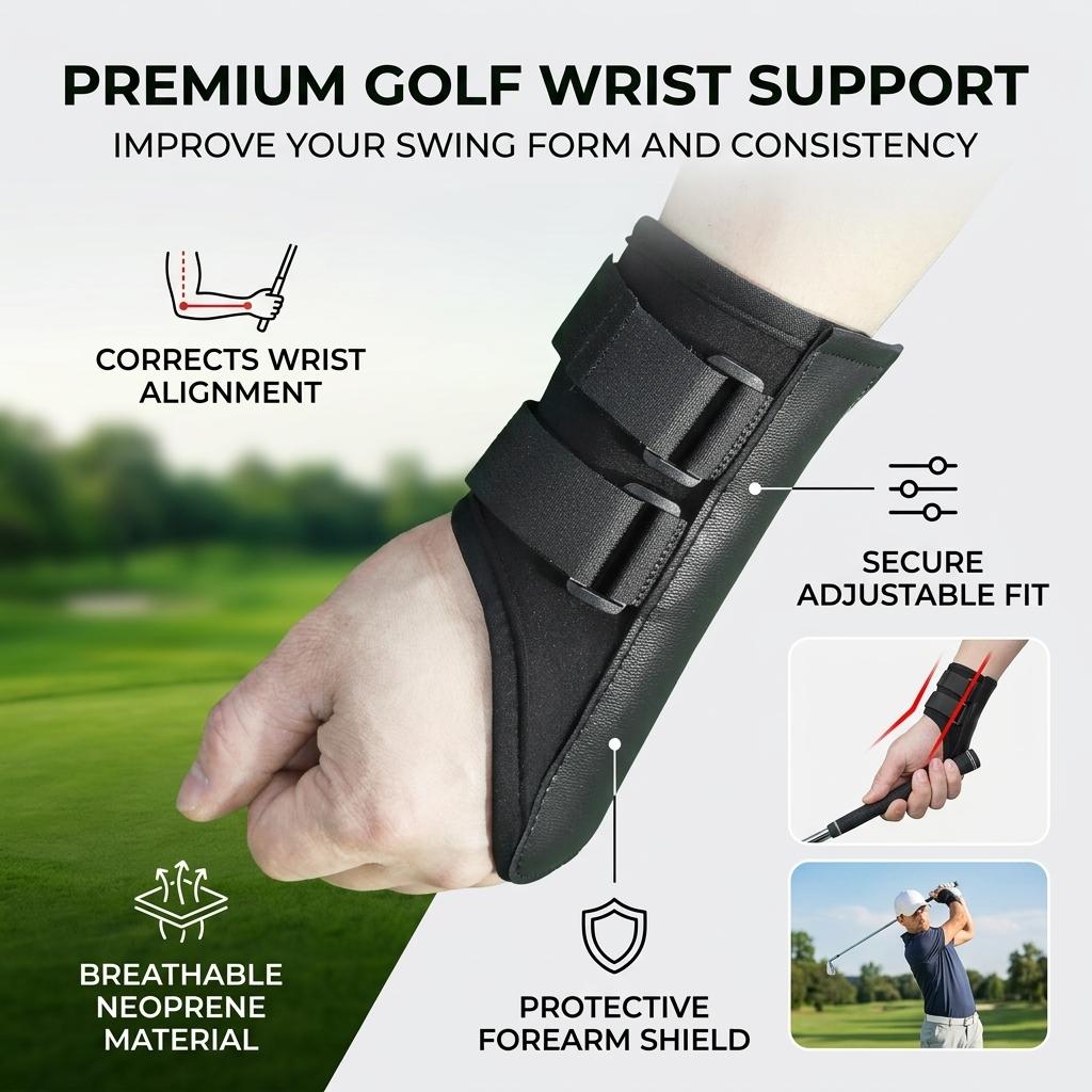 Golf Swing Trainers Hand Motion Corrector With Elastic Resistance For Wrist Stability