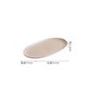 Creative Texture Ceramic Sushi Plate Oval Steamed Fish Plate Dessert Cake Plate Snack Plates Service Plates Hotel Tableware