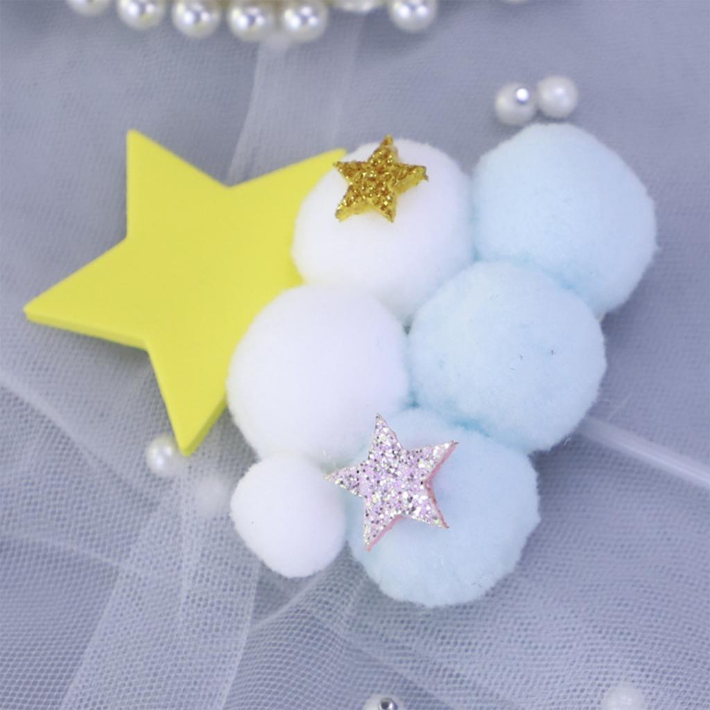 Beautiful Clouds Cake Topper For Birthday Party Decor Cake Decoration Happy Birthday Cupcake