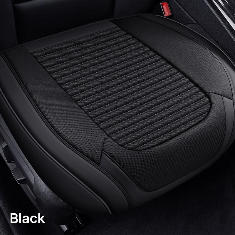 PU Leather Car Seat Cover Universal Vehicle Seat Cushion Anti Slip Chair Protector Mat Waterproof Sweatproof Surface