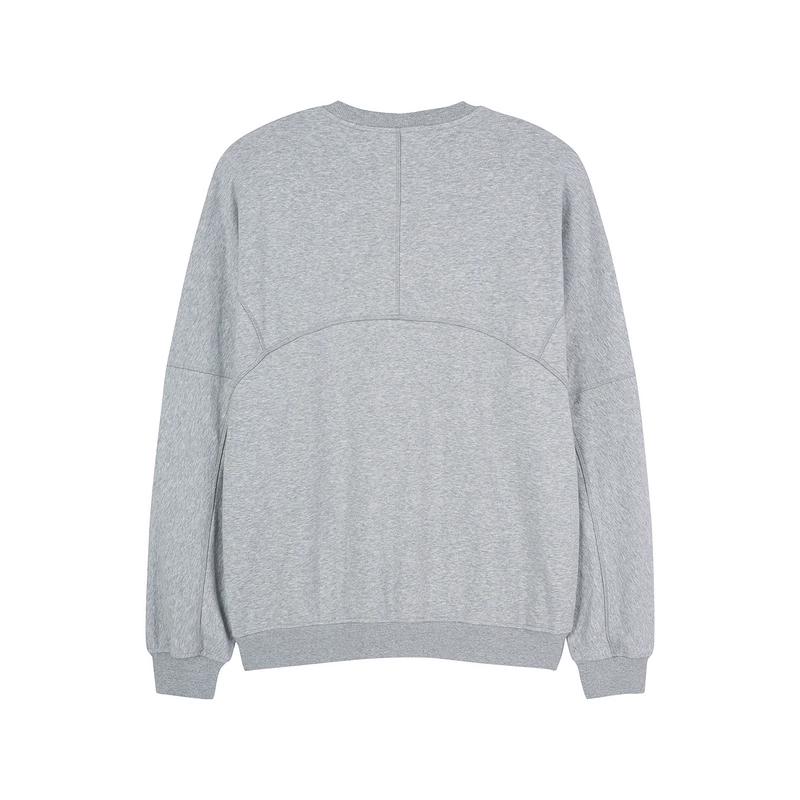 Skechers Sports Lifestyle Series Loose Fit Drop Shoulder Soft Comfortable Sweatshirt Men Sweatshirt Mixed-Gray L124M034-046J