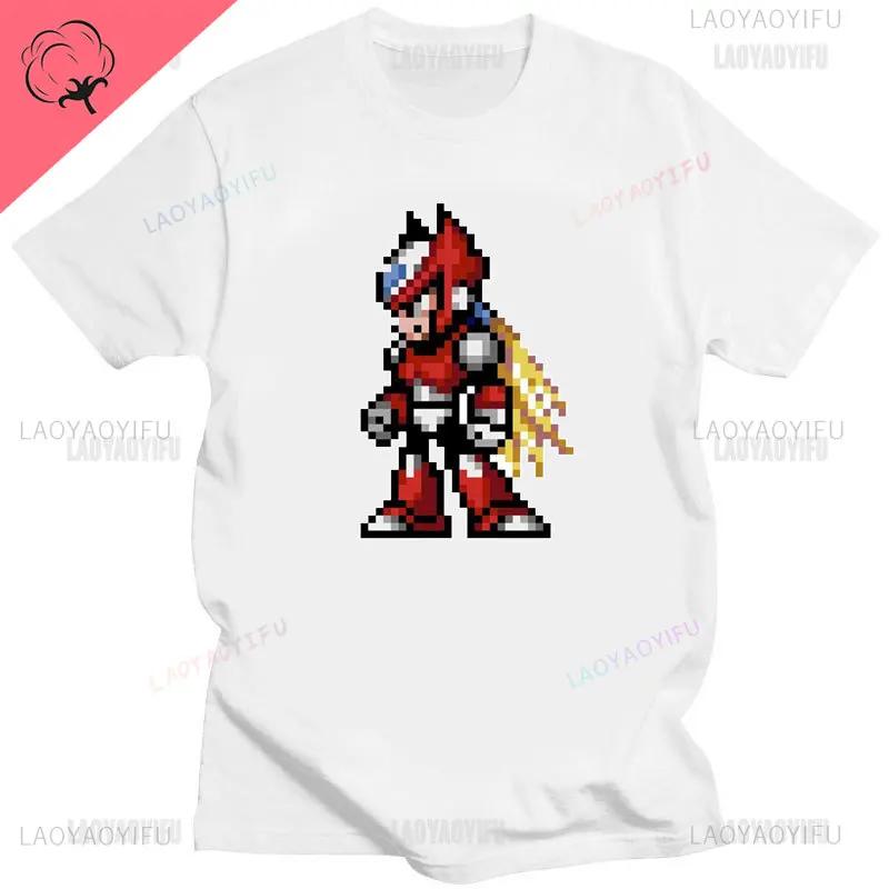 Official Megaman Player Select Men'S T-Shirt Mega Man Video Game Men Printed Tee Fashion Summer Cotton Casual Men'S Gift T Shirt