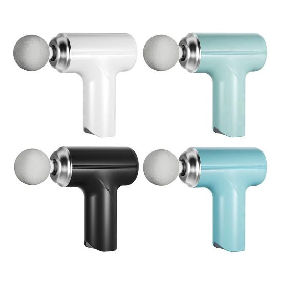 DYS Mini Fascia Massager, Electric Percussion Massager with 4 Massage Heads, Portable Device for Deep Muscle Relaxation