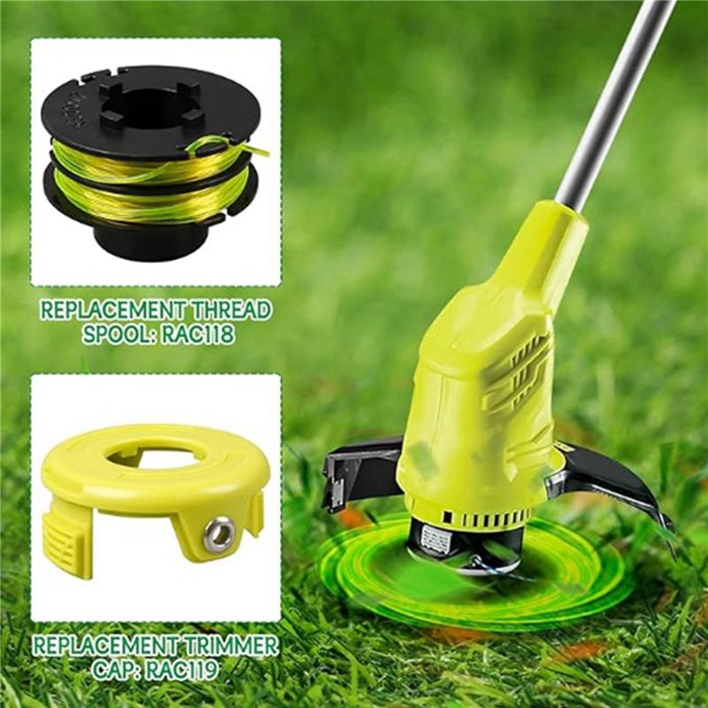 B97A-8X Trimmer Spool For Ryobi Rlt3025f RAC119 Mowing Rope,RAC118 Cover And Spring