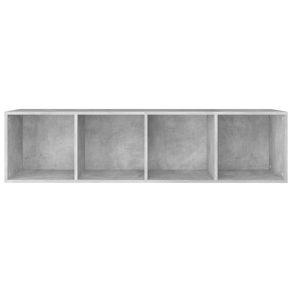 Bookshelf TV Cabinet Concrete Grey 36 x 30 x 143 cm Particleboard