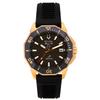 Marine Star Schwarzes Silikonarmband Braunes Zifferblatt Precisionist Quartz Diver's 200M 98B421 Herrenuhr