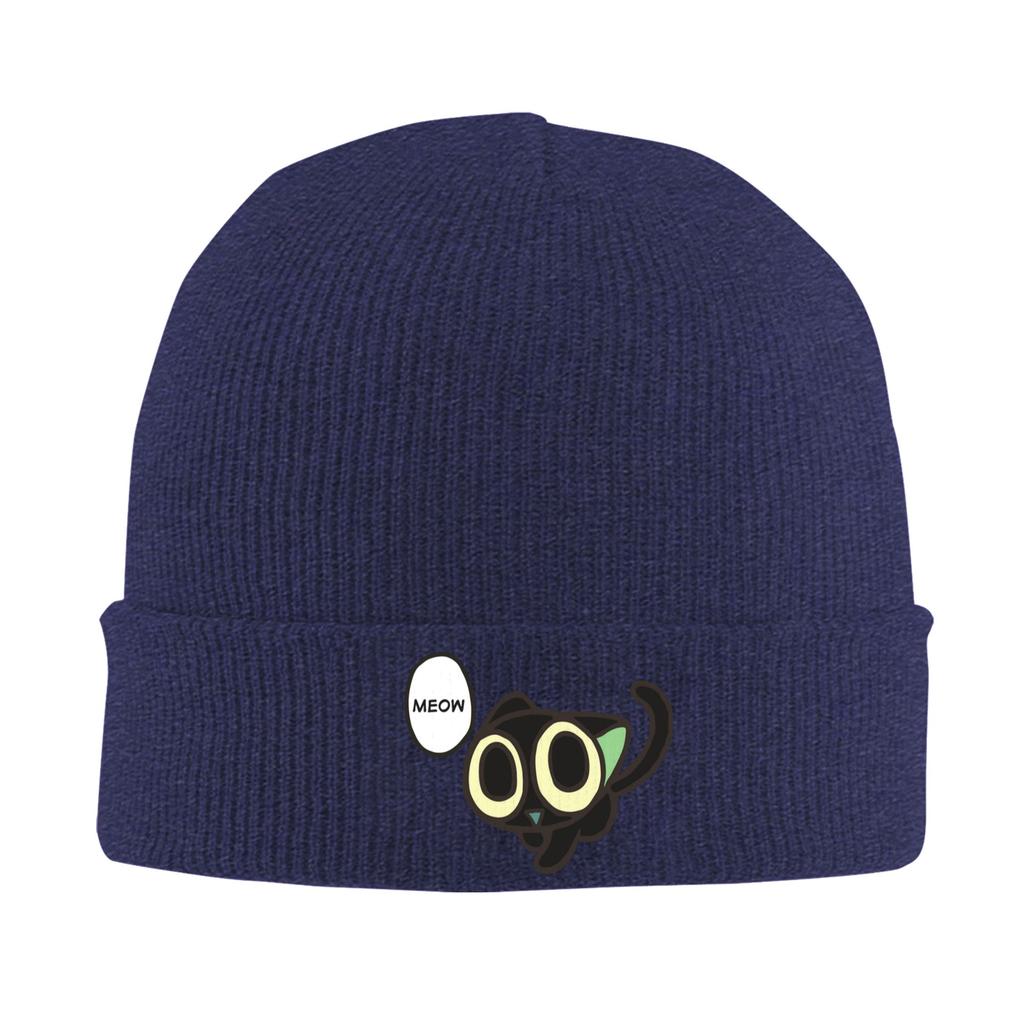 Luo Xiaohei Beanie Hats Cute Cat Bonnet Hats Adult Unisex Street Y2K Kpop Skullies Beanies Autumn Graphic Warm Soft Caps
