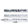ABS Car Front Grille Emblem External Auto Body Sticker Auto QUATTRO Emblem Accessories for Q2 S A3 A4 B8 8P 8V A6 C7 A5 Q5 B7 AQ6