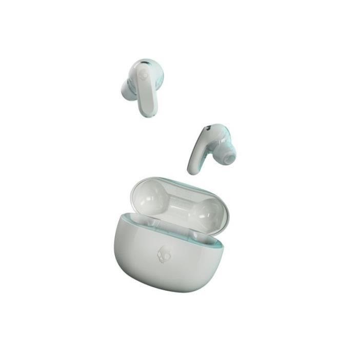 Ecouteurs sans fil - SKULLCANDY - Rail ANC - Bluetooth - Blanc - Réduction active du bruit
