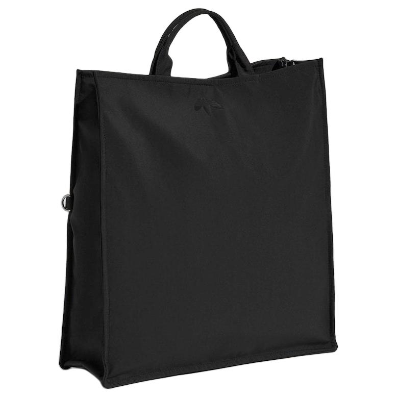 Adidas Originals Recycled Polyamide Tote One Shoulder Handbag Large Unisex Black KW9638