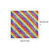 Trendy Pride Festival Pocket Square Scarf Rainbow Colorful Headband Wristband Lesbian