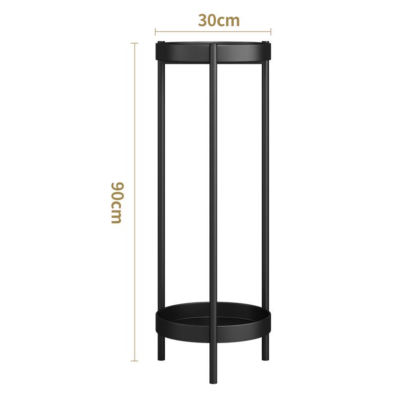 Elegant Multi-Tier Wrought Iron Indoor Plant Stand for Balcony or Living Room