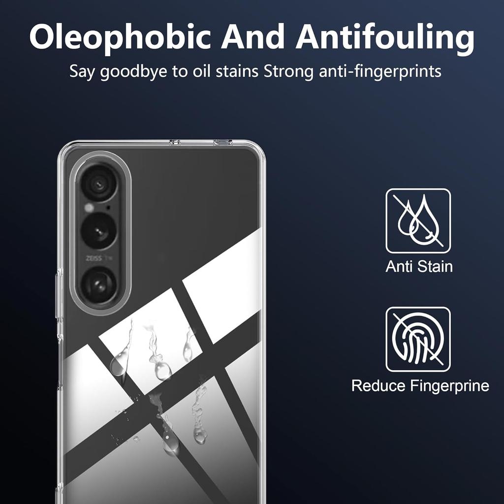 For Sony Xperia 1 VII Case,high qualit,Scratch Resistant,Anti-Skid-TPU Rubber Soft Skin Silicone Protective Case Cover Transparent