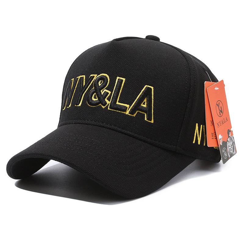 Fashion big head circumference trendy hat men's and women's four-season hats baseball caps five pieces embroidered hat letters